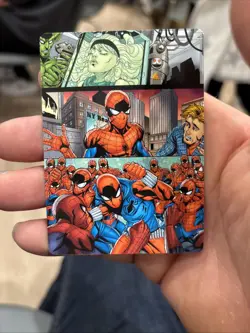 CLONE SAGA Spider-Man ART SERIES 42/54 Gold Stamp Ink LOGAN LUBERA MTG Magic - Image 1