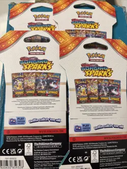 Pokemon Scarlet & Violet Surging Sparks New Blister Booster Packs Lot Of 4 - Image 4