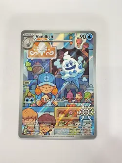 Pokemon VANILLISH 190/182 Paradox Rift - ILLUSTRATION RARE 2025 HOLIDAY PROMO NM - Image 1