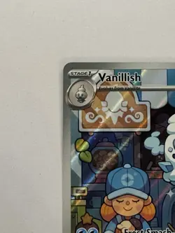 Pokemon VANILLISH 190/182 Paradox Rift - ILLUSTRATION RARE 2025 HOLIDAY PROMO NM - Image 5