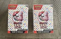 Two Pokemon 151 Booster Bundle TCG Scarlet & Violet Sealed (12 total packs) - Image 1