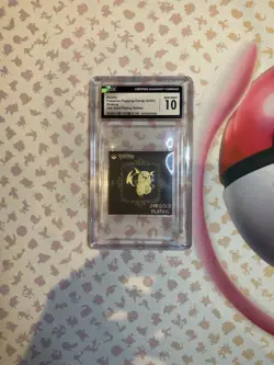 Raichu Pokemon Candy Stickers (2023) Korean 24k Gold Plating CGC 10 GEM MINT - Image 1