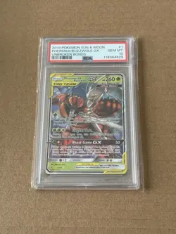 2019 Pokemon S&M Unbroken Bonds Pheromosa & Buzzwole-GX #1 PSA 10 ES6 - Image 1