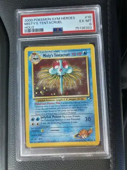 2000 Pokemon Gym Heroes #10 Misty's Tentacruel-Holo PSA 6 EX-MT 10/132 - Image 1