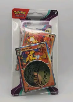 Pokemon PALDEA EVOLVED Checklane Blister Armarouge Charcadet 2 Promos - Image 1