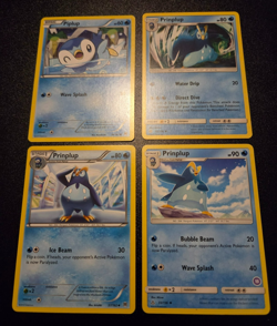 Piplup & Prinplup (3x) - Pokemon Cards mini-set - Image 1