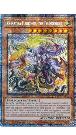 Dogmatika Fleurdelis, the Thunderbolt DOOD-EN026 Starlight Rare Yugioh Mint - Image 1