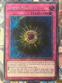 YuGiOh Card EMPTY MACHINE First Edition BLLR-EN027 SECRET RARE - Image 1