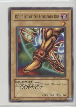 Right Leg of the Forbidden One Wal-Mart Exclusive YuGiOh Dark ends #DLG1-EN018 - Image 1