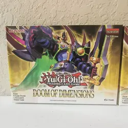 Yugioh Doom Of Dimensions 4 Pack Mini Box plus Exclusive Token Card - Image 1