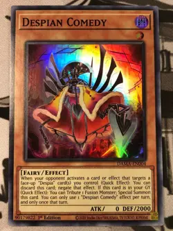 Despian Comedy - DAMA-EN004 - Super Rare - 1st Edition NM YuGiOh! Dawn of Majes - Image 1