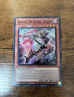 DoomZ VII Seven - Elara DOOD-EN010 Super Rare Doom Of Dimensions Yugioh NM - Image 1