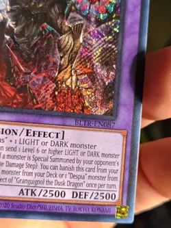 Yugioh Granguignol the Dusk Dragon BLTR-EN087 Secret Rare 1st Ed NM - Image 4