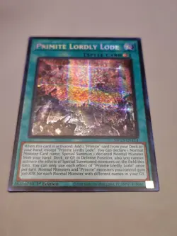 Yugioh Primite Lordly Lode MP25-EN114 Prismatic Secret Rare 1st Ed NM - Image 1