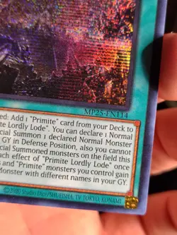 Yugioh Primite Lordly Lode MP25-EN114 Prismatic Secret Rare 1st Ed NM - Image 4