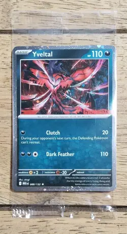 Pokemon TCG Yveltal 88/132 Mega Evolution GameStop Promo Card NEW SEALED - Image 1