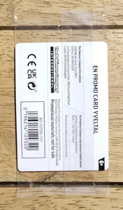 Pokemon TCG Yveltal 88/132 Mega Evolution GameStop Promo Card NEW SEALED - Image 2