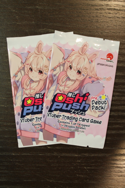 2x Japanime Games Oshi Push VTuber Trading Card Game Pre Debut Pack lot set - Image 3