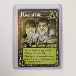 Ascension: Storm of Souls Promo Card - Ring of Life New 2011 - Image 1