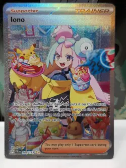 Pokemon TCG Paldea Evolved Iono Full Art Holo Card 269/193 Special Illustration - Image 1