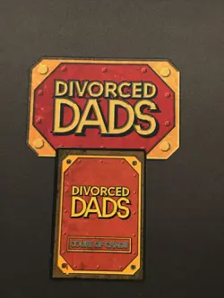 Divorced Dads Court of Chaos Flat Screen TV - Tool Card HOLO V1 MISPRINT - Image 2