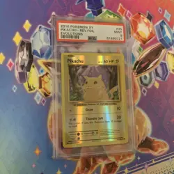 PSA 9 2016 Pokemon XY Pikachu rev foil #35 evolutions TCG collectors holo card - Image 1