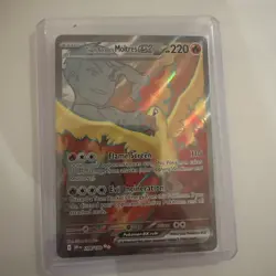 Team Rocket's Moltres EX 208/182 Full Art Destined Rivals Card Mint - Image 1