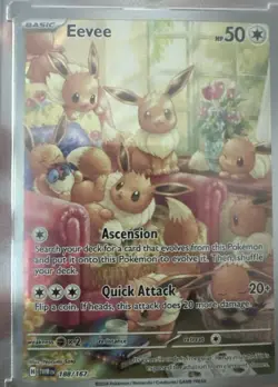 Pokemon Card - Eevee Twilight Masquerade 188/167 Illustration Rare - Image 1