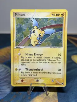 Minun 67/101 Ex Hidden Legends Reverse Holo Foil 2004 Pokemon Card HP - Image 1