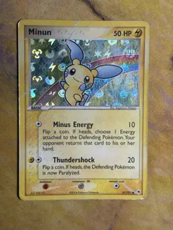 Minun 67/101 Ex Hidden Legends Reverse Holo Foil 2004 Pokemon Card HP - Image 2