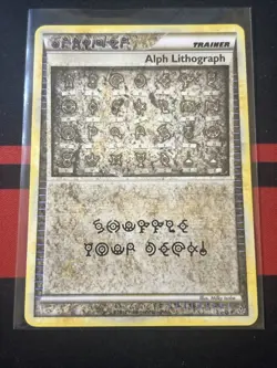 Alph Lithograph Two Unleashed 2010 Holo Pokemon Card TCG LP - Image 1