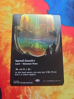Sacred Foundry (Borderless) - Edge of Eternities (EOE) - Foil - NM - Image 1