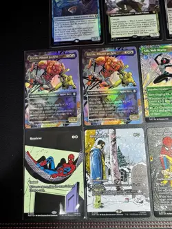 Magic The Gathering Spiderman Rare & Mythic Lot Borderless Extended Art - Image 2