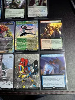 Magic The Gathering Spiderman Rare & Mythic Lot Borderless Extended Art - Image 3