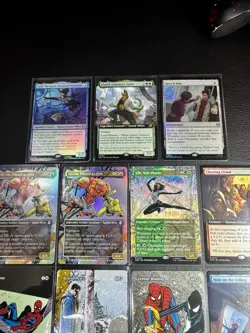 Magic The Gathering Spiderman Rare & Mythic Lot Borderless Extended Art - Image 4