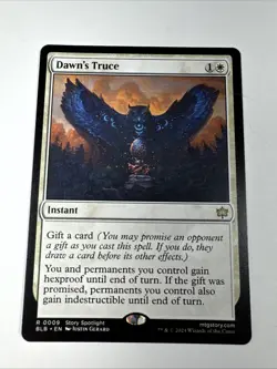 MTG Dawn's Truce Bloomburrow Regular Rare #9 NM/Mint Pack Fresh! - Image 1