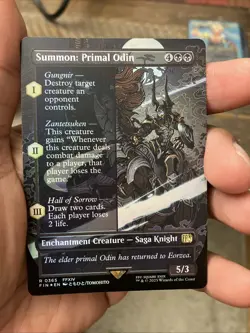 Summon: Primal Odin (Borderless) Final Fantasy Foil - Image 1