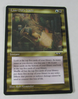 MAGIC THE GATHERING ALLIANCES LIM-DUL'S VAULT NM ENGLISH MTG - Image 1