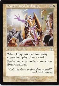 Unquestioned Authority *Uncommon* Magic MtG x1 Judgment SP - Image 1