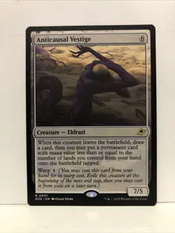 MTG Anticausal Vestige Magic: The Gathering Edge of Eternities Rare #0001 - Image 1