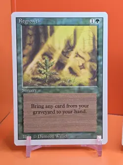 🟢🟢🟢 (4) 1994 MAGIC The Gathering REGROWTH REVISED 3RD EDITION PLAYED 🟢🟢🟢 - Image 2