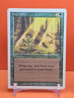 🟢🟢🟢 (4) 1994 MAGIC The Gathering REGROWTH REVISED 3RD EDITION PLAYED 🟢🟢🟢 - Image 3