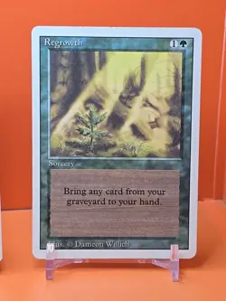 🟢🟢🟢 (4) 1994 MAGIC The Gathering REGROWTH REVISED 3RD EDITION PLAYED 🟢🟢🟢 - Image 5