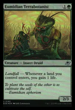 Eumidian Terrabotanist Foil Edge of Eternities MTG NM - Image 1