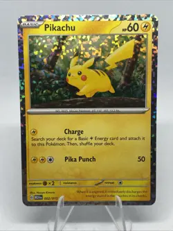 2025 Pokemon Pikachu M24 EN McDonald’s Ultra Rare Holo 002/015 Mint! - Image 1
