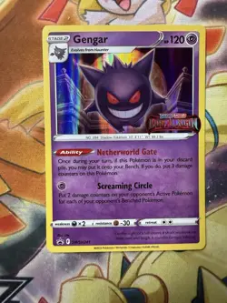 Pokemon Gengar SWSH241 Black Star Promo Lost Origin Prerelease STAMP NM - Image 1