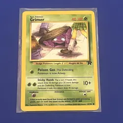 Grimer 57/82 Team Rocket Unlimited Common Pokemon TCG - LP - Image 1