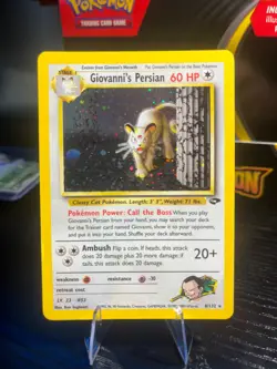 Pokemon TCG Giovanni's Persian #008/132 Gym Challenge LP - Image 1