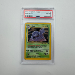 1999 POKEMON FOSSIL #13 MUK-HOLO PSA 6 - Image 1