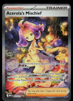 Pokemon TCG Acerola’s Mischief SIR 183/132 NM Mega Evolution - Image 1